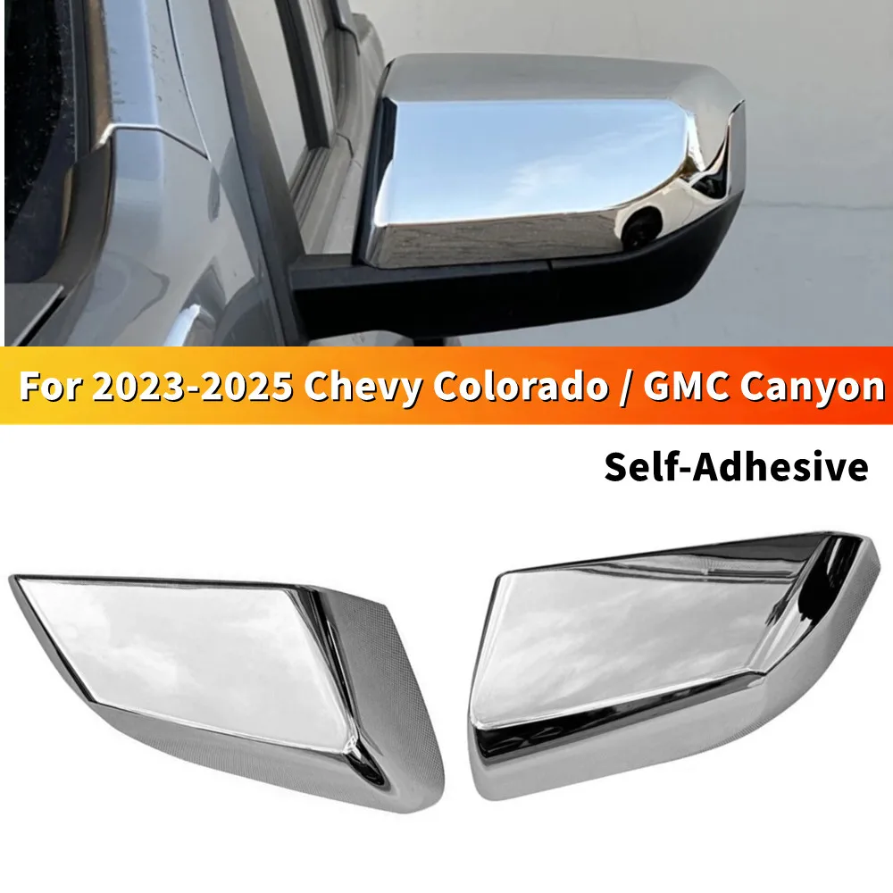 

2PCS For Chevrolet Colorado GMC Canyon 2023-2025 Rearview Side Mirror Cover Wing Cap Exterior Door Rear View Trim Car Decoration