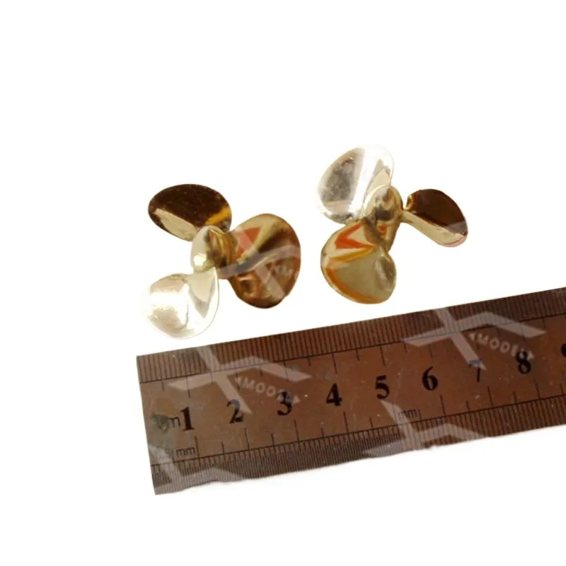 32Mm simulation marine propeller for remote control model ship,RC ship model accessories made of brass for three-blade propeller
