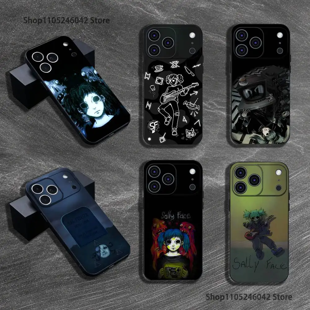 

Game S-Sally F-Face SF Phone Case For iPhone 17,16,15,14,13,12,11,Pro,XS,Max,XR,Plus,E,SE4,Mini Black Shockproof Soft Cover