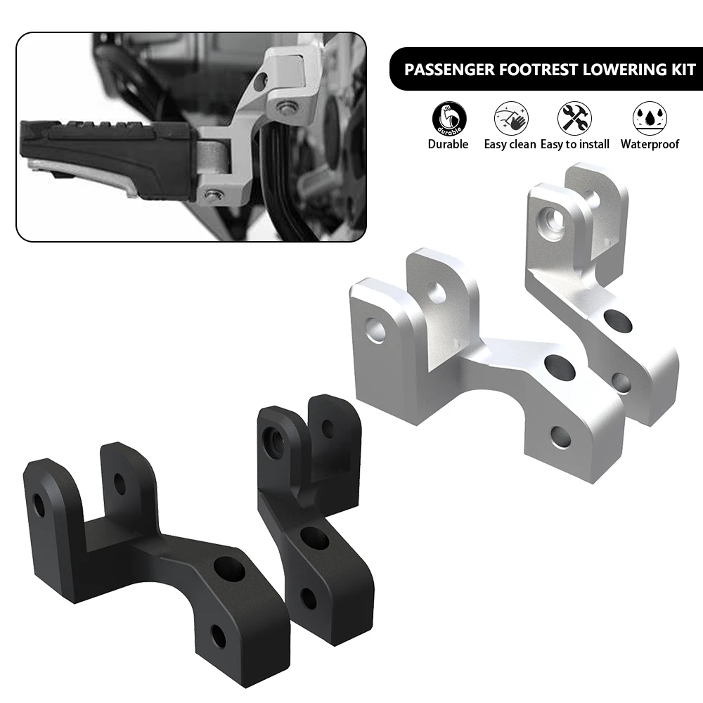 

For RA1250 PA1250 2021 - 2024 Pan America 1250 S Special Passenger Footrest Lowering Relocation Rider Foot Footpeg Lowering Kit