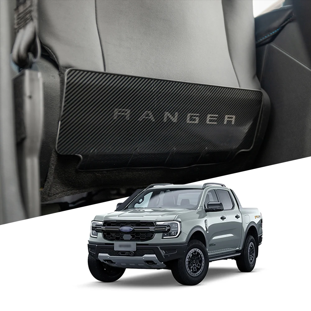 

Car Rear Back Anti Kick Plate Stainless Steel For Ford Ranger 2023 2024 Seat Back Scratch Resistant Interior Decoration 1pcs