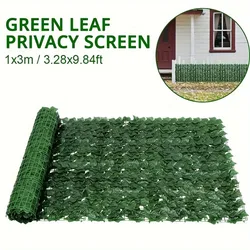 For Home Outdoor Garden Balcony Decoration Fake Plant Artificial Ivy Hedge Green Leaf Fence Board Artificial Privacy Fence