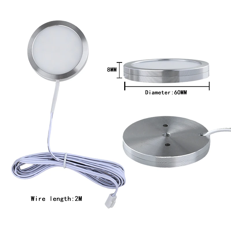 12v Led Cabinet Light 2835smd Slim Ceiling Lamps Spot Lamp Cool Warm Neutral White 3w Lights Dimmable Bulbs Under Closet Surface