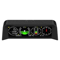 ELING Car Universal Inclinometer Offroad Clinometer Roll Angle Slope Meter with HUD GPS Speedometer & Compass Time Volt Display