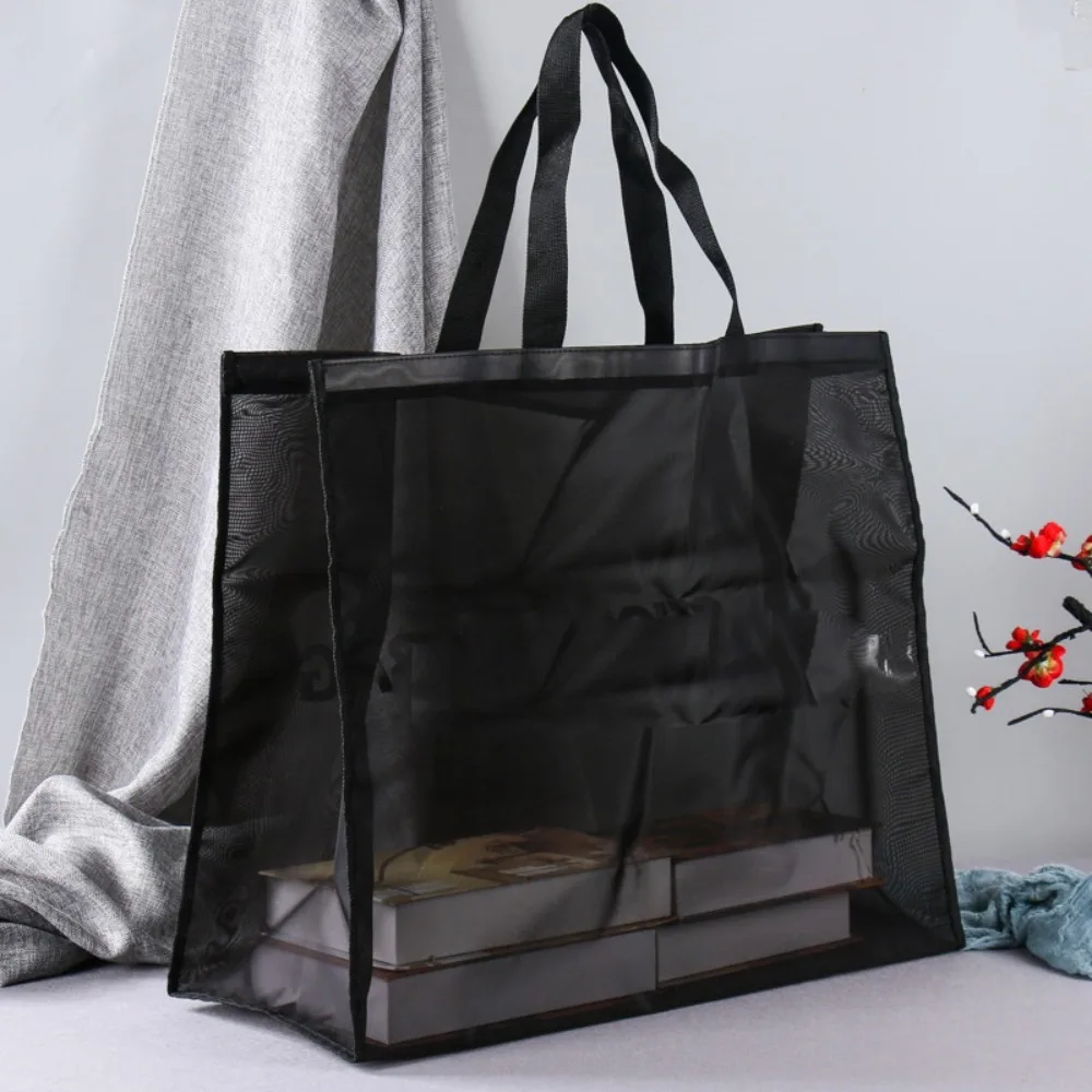 Mesh Shopping Bag Hot Sale Large Capacity Nylon Tote Beach Bag Outdoor