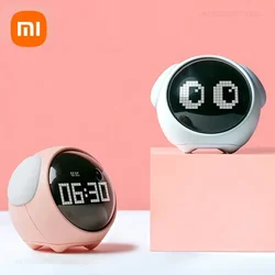 Xiaomi Cute Expression Alarm Clock Snooze Child Kids Digital Always-on Display Desktop Table Clock Alarm Music LED Night Light