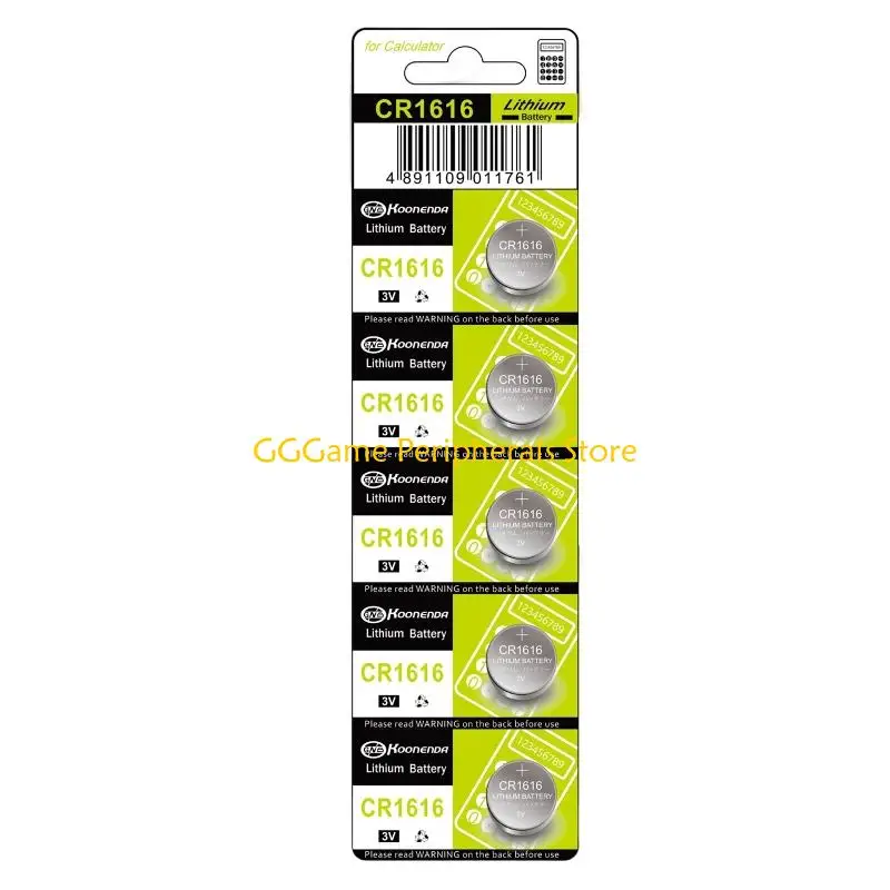 

U55B 10/5Pcs CR1616 Button Cell Batteries High Performances 3V Power for Electronics and Remote Controls Watches