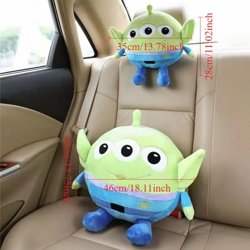 

Toy Story Mania Alien Cartoon Pillow Car Headrest Seat Neck Pillow Car Lumbar Support Pillow Car Interior Accessories Gifts