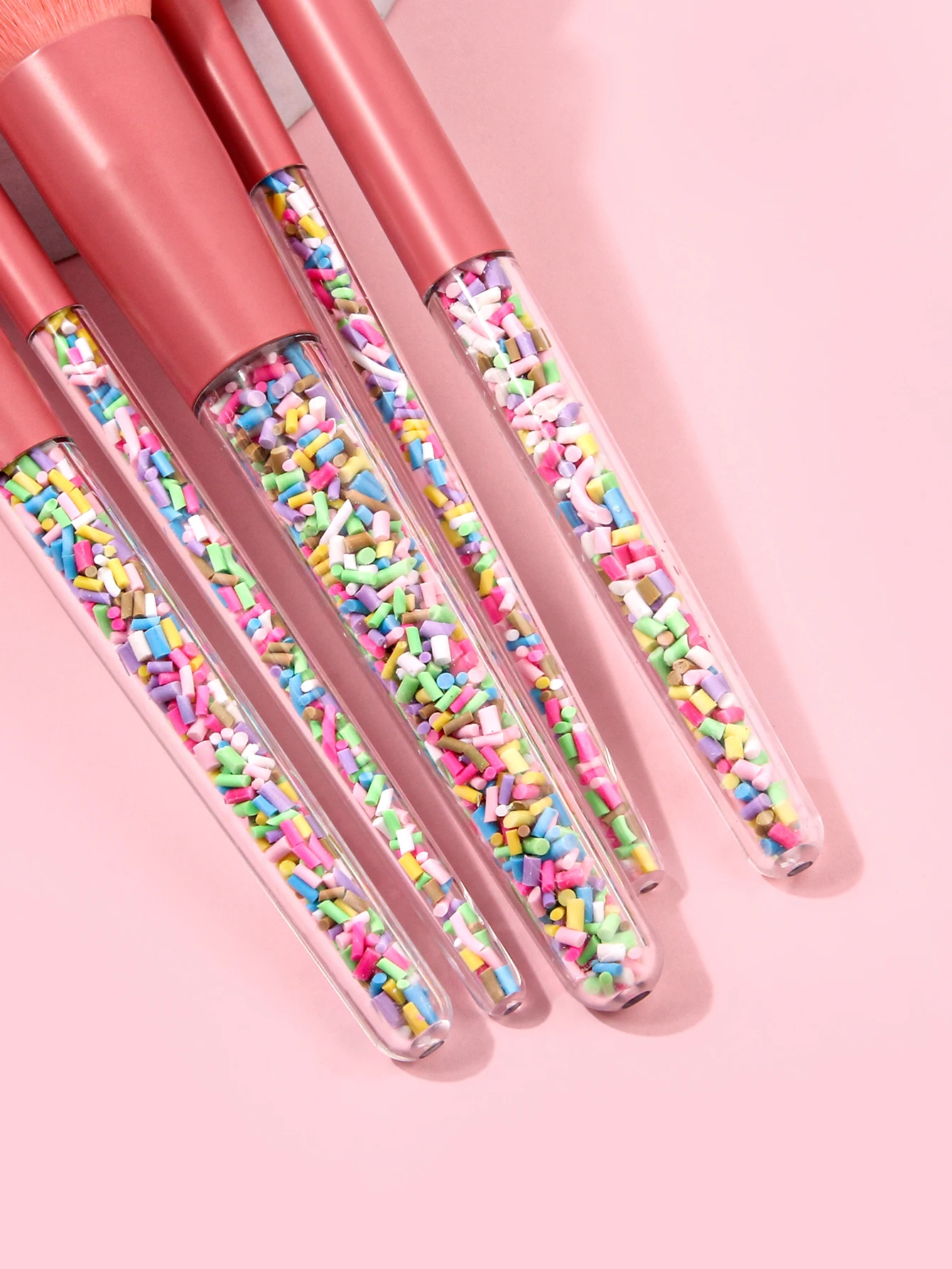 5 pennelli cosmetici color caramello Set di pennelli per trucco di alta qualità Il trucco per feste deve avere pennello