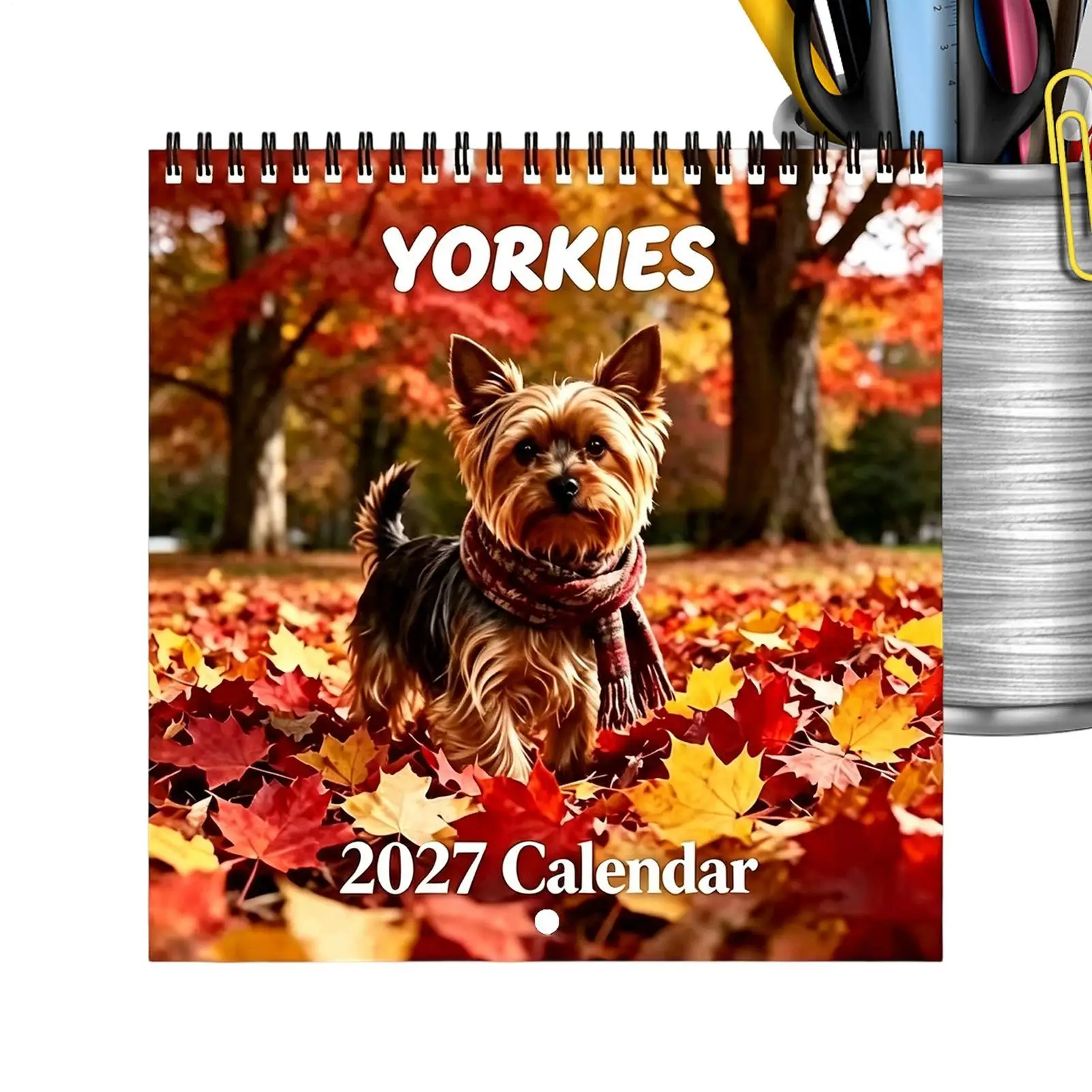 2027 Yorkshire Dog Calendar Yorkshire Dog Monthly Wall Calendar 12-month Planning Calendar Gift For Dog Lover Home Office School