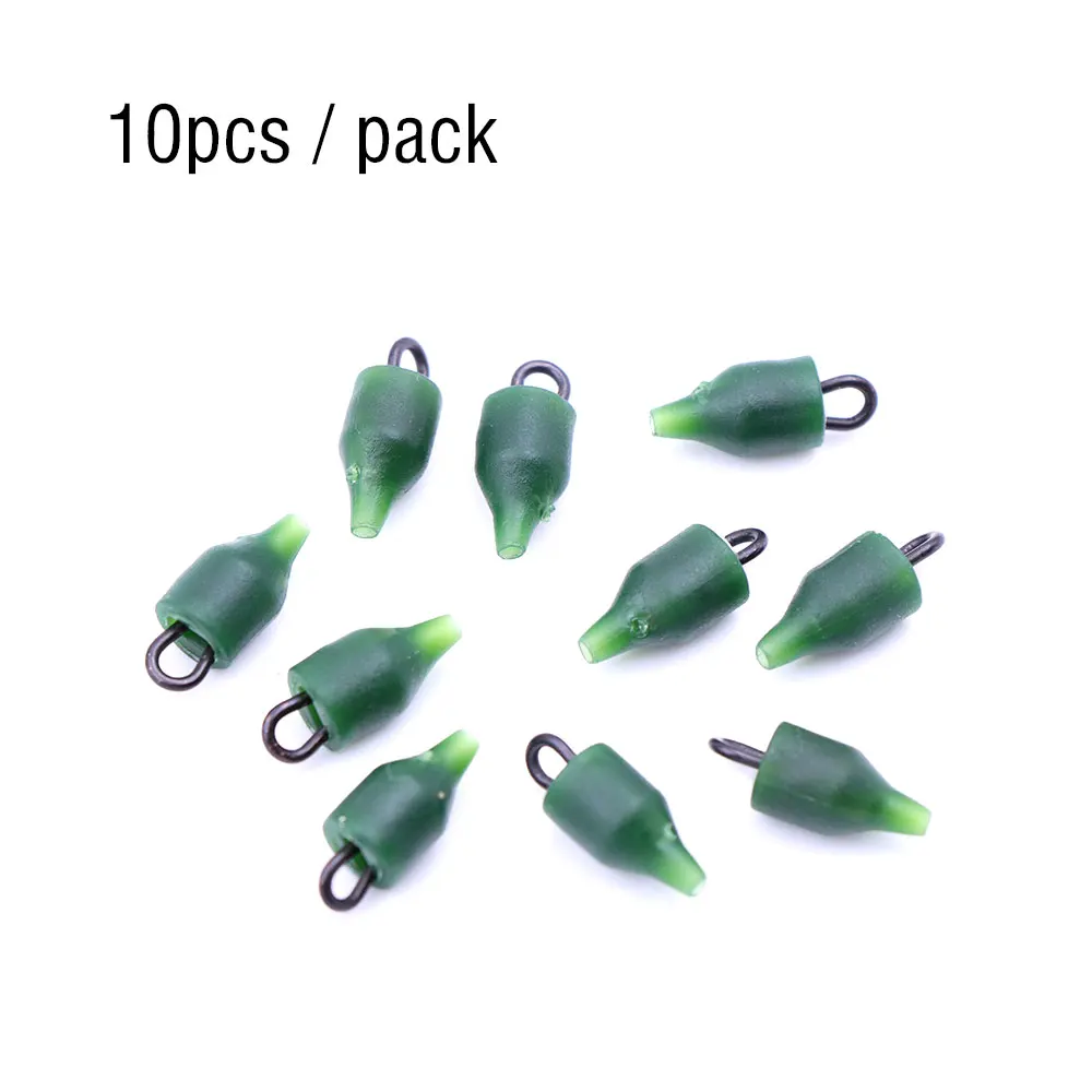 10 قطعة اكسسوارات صيد سمك الشبوط تغيير سريع حلقة الصيد يدور توربو الخرز طريقة المغذية الشعر تلاعب الرصاص كليب لمعالجة الأسماك #6