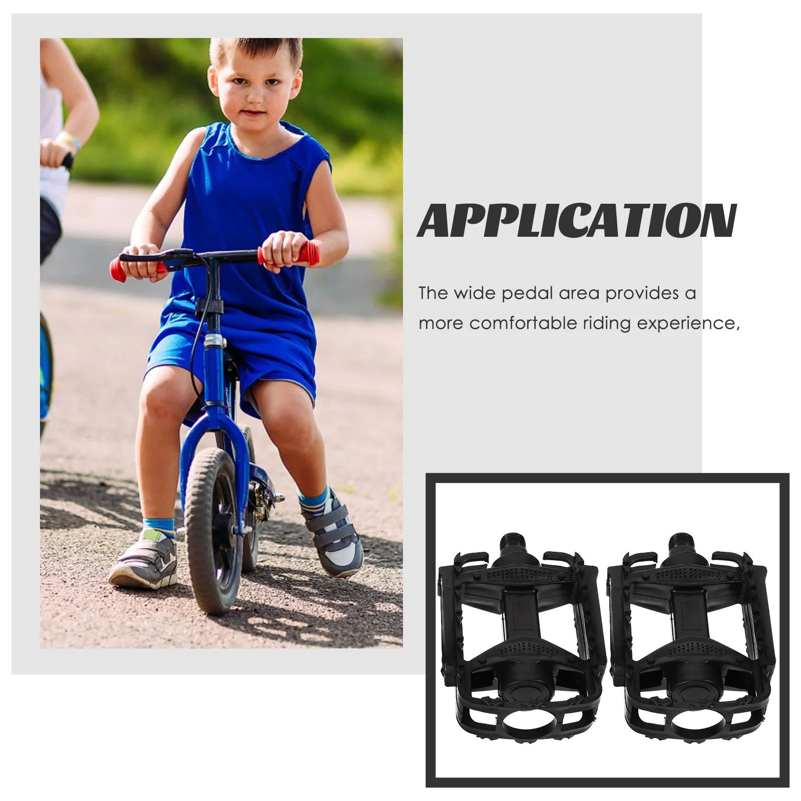 

1Pair Bike Pedals Anti-Skid Durable Cycling Replacement Pedals for Mountain Bike Accessories Outdoor Riding