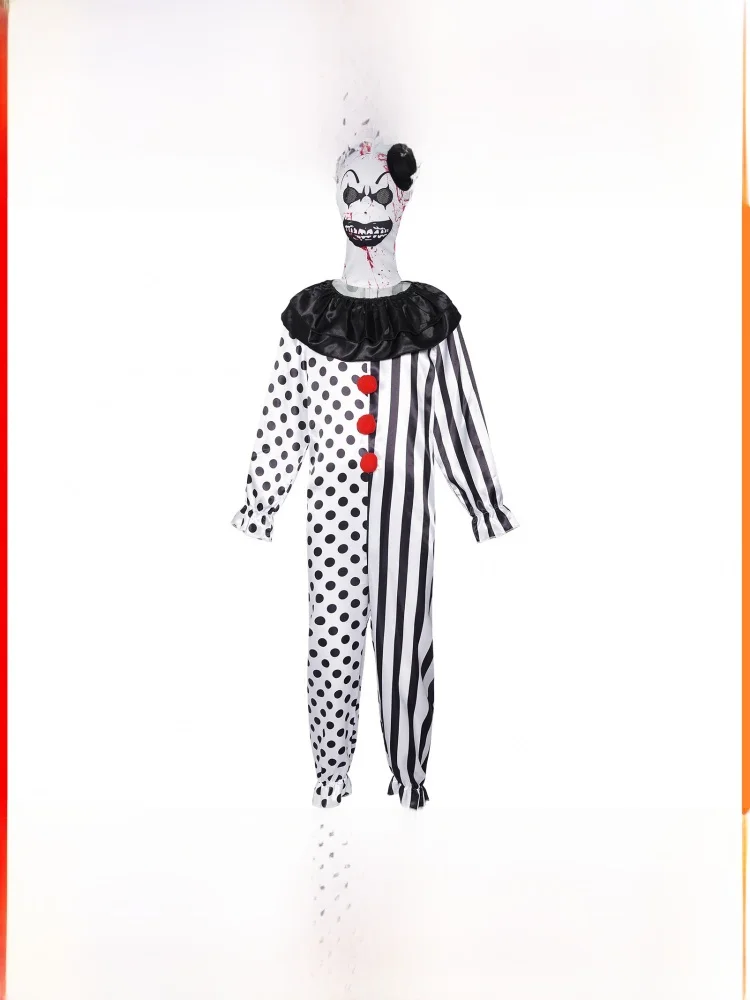 

Женский традиционный китайский костюм-комбинезон «Страшный клоун» для сценических выступлений и Хэллоуина