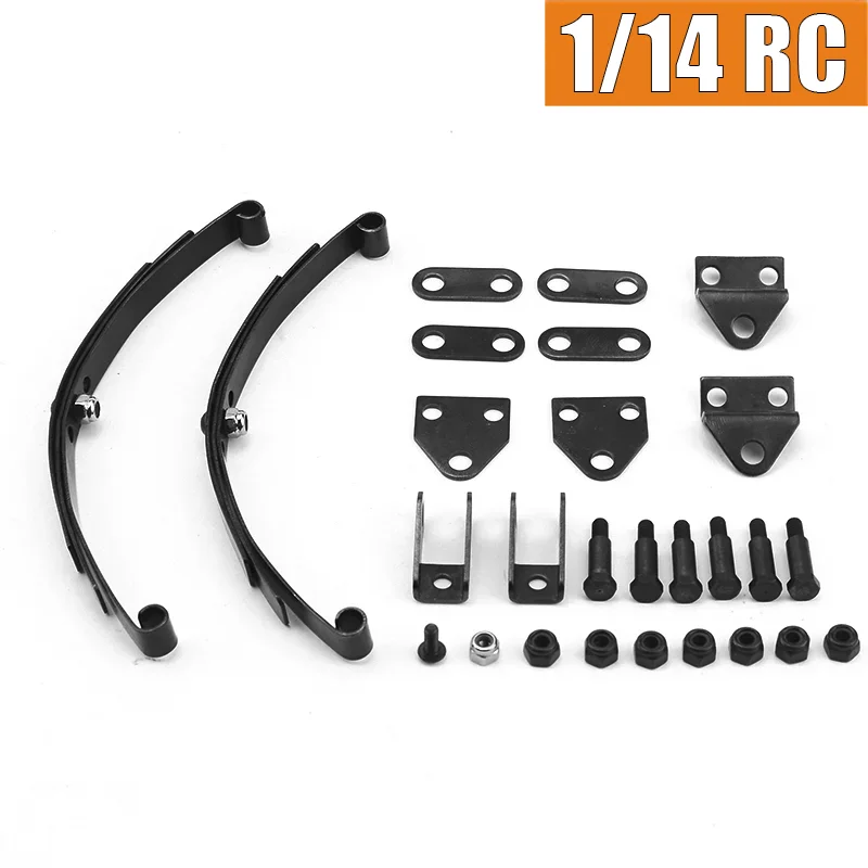 1:14 Maßstab RC-Muldenkipper 2 Stück Metall-Simulationsfeder für Vorder-/Hinterachse für Tamiya für SCANIA 770S R620 für VOLVO MAN Auto