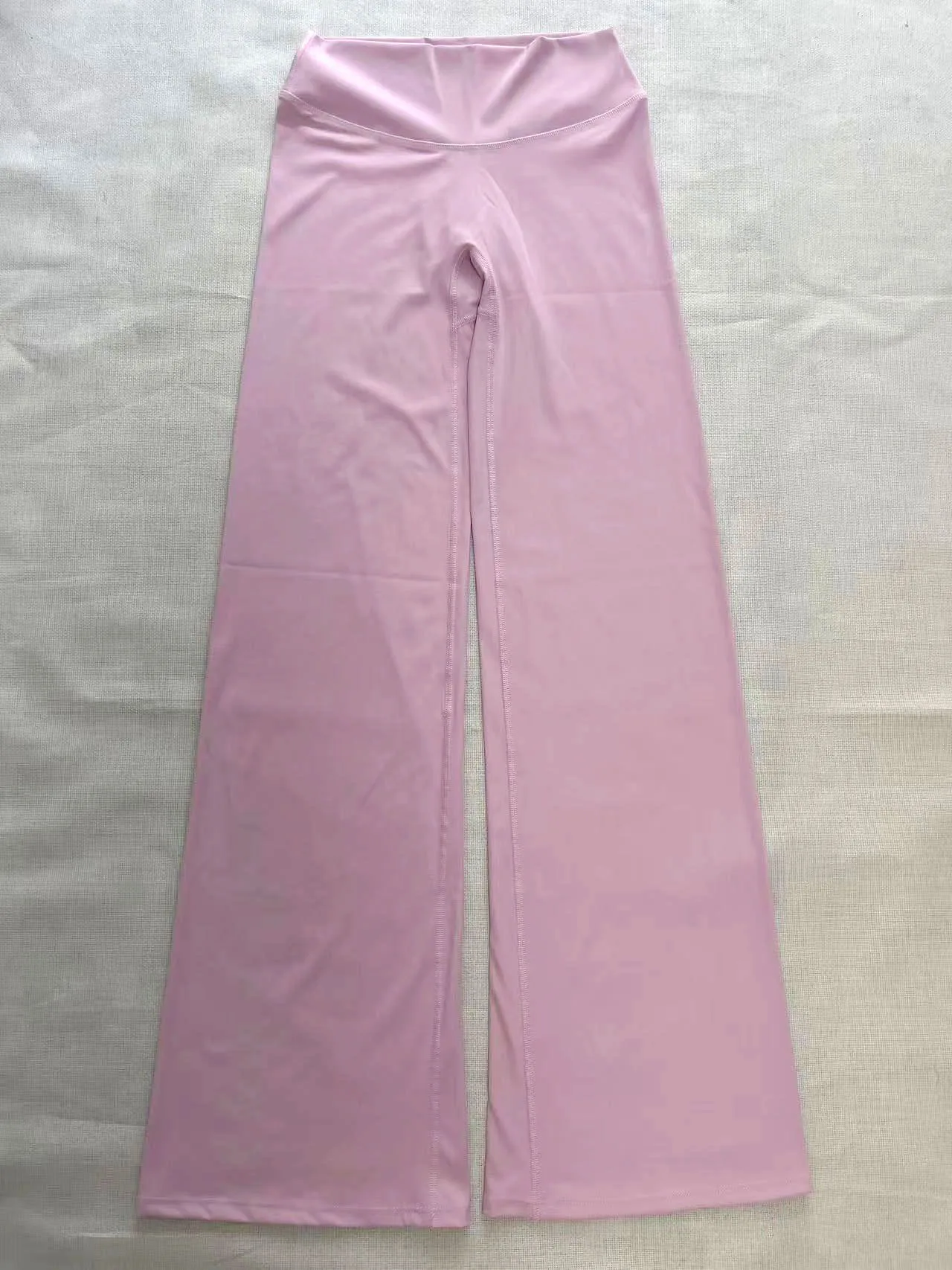 Ultra-thin and soft yoga pants, workout nude straight-leg pants, ultra-soft butter fabric, women's mid-rise Pilates sports pants