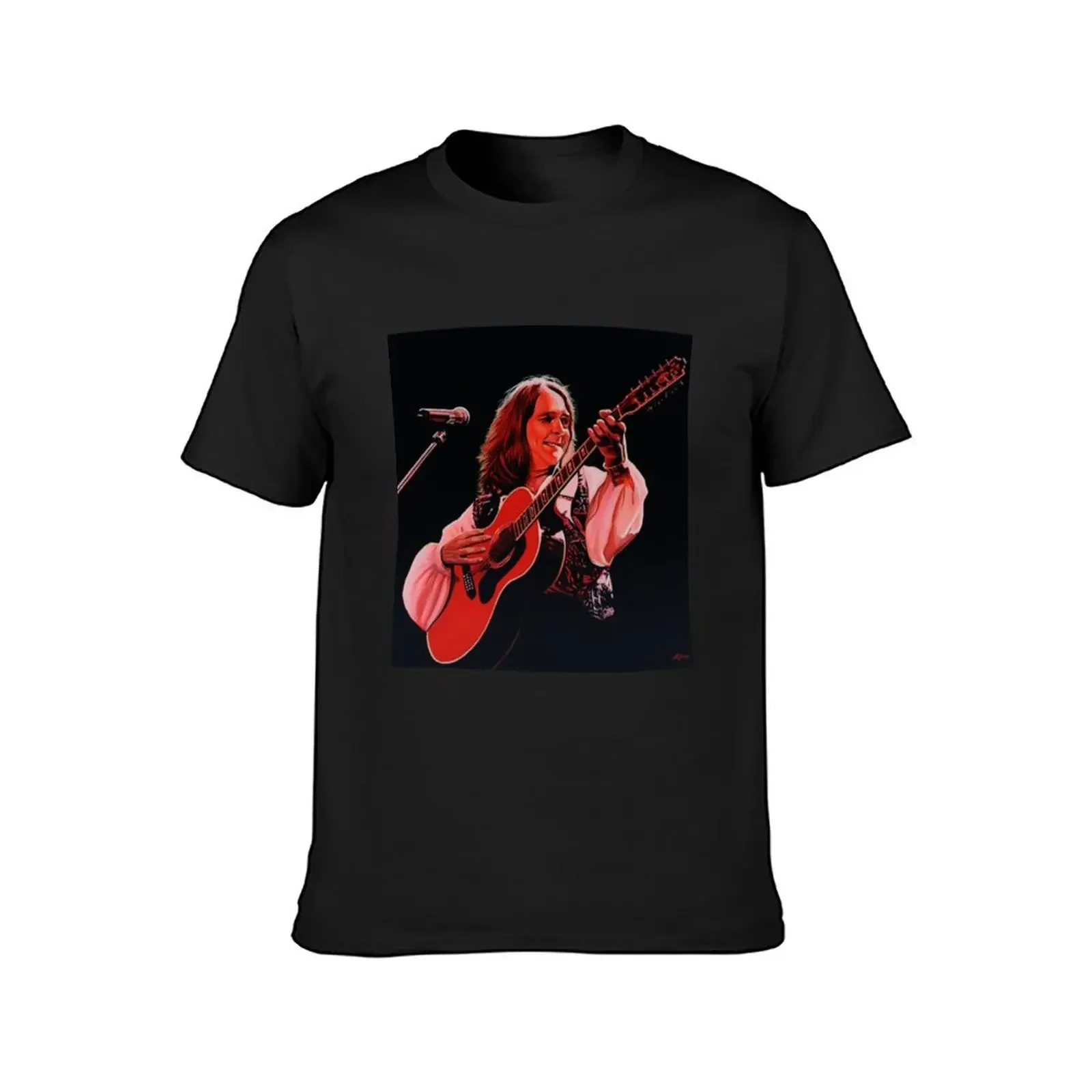 Roger Hodgson of Supertramp Painting T-Shirt hippie clothes quick-drying oversized mens graphic t-shirts