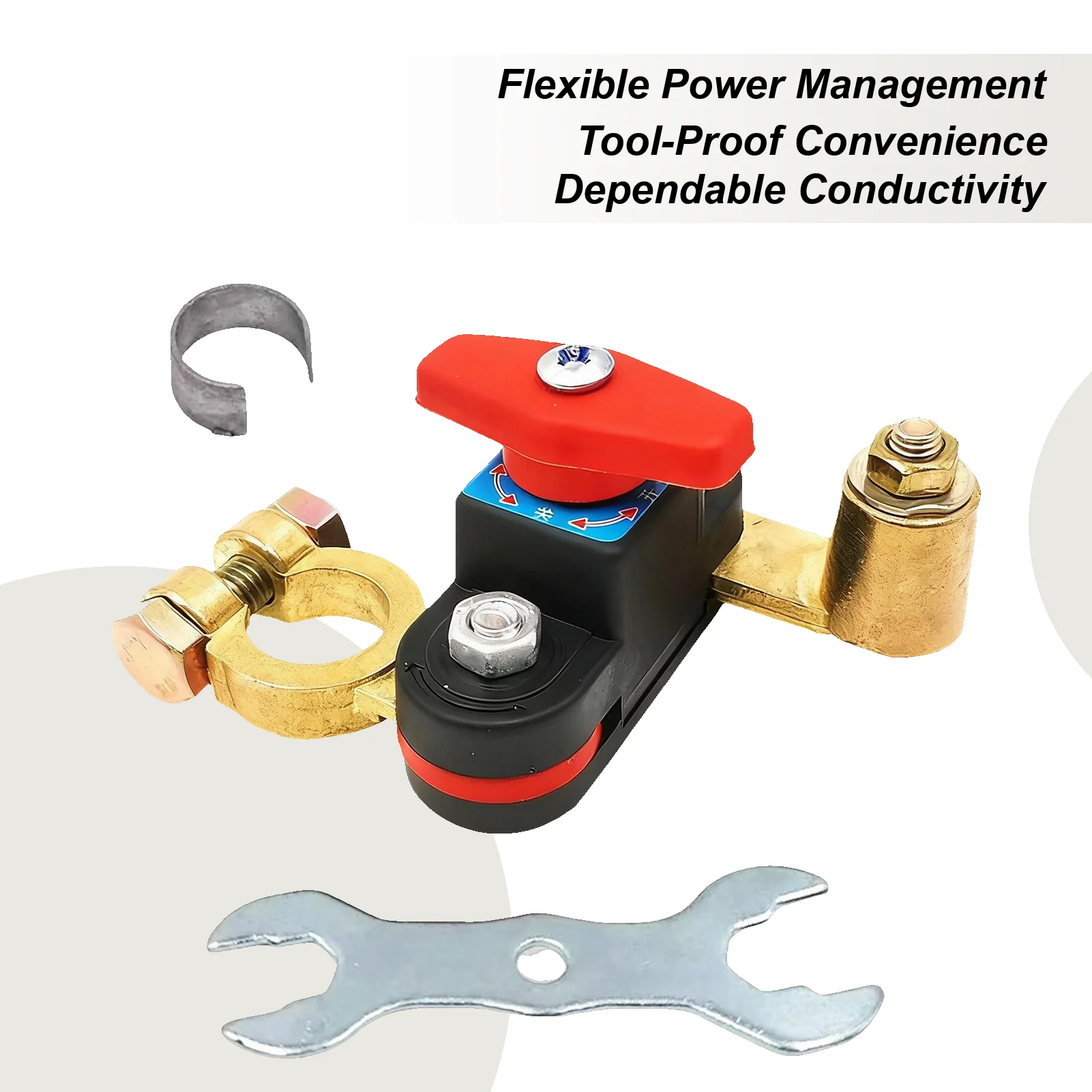 

Battery Disconnect 12-48V Power Blocker Auto Battery Disconnector For Marine Boat Home Electrician Engineering Inspection