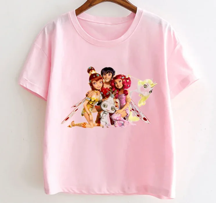 

Funny Tshirt Girls Kids Clothes The Mia And Me Elf Print T Shirt Cute Children Clothing Summer Fashion Tops