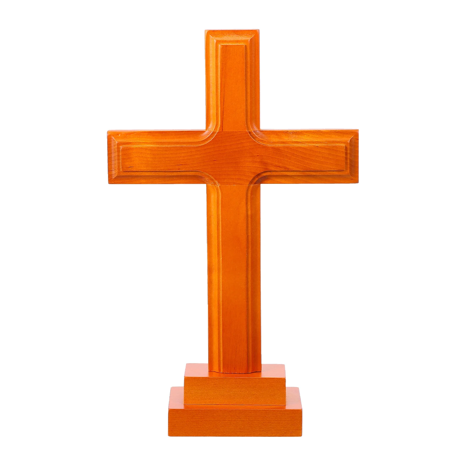 

1Pcs Wood Cross Ornament Decorative Handmade Christian Prayer Adornment Home Party Decoration Wooden Craft Religious Cross
