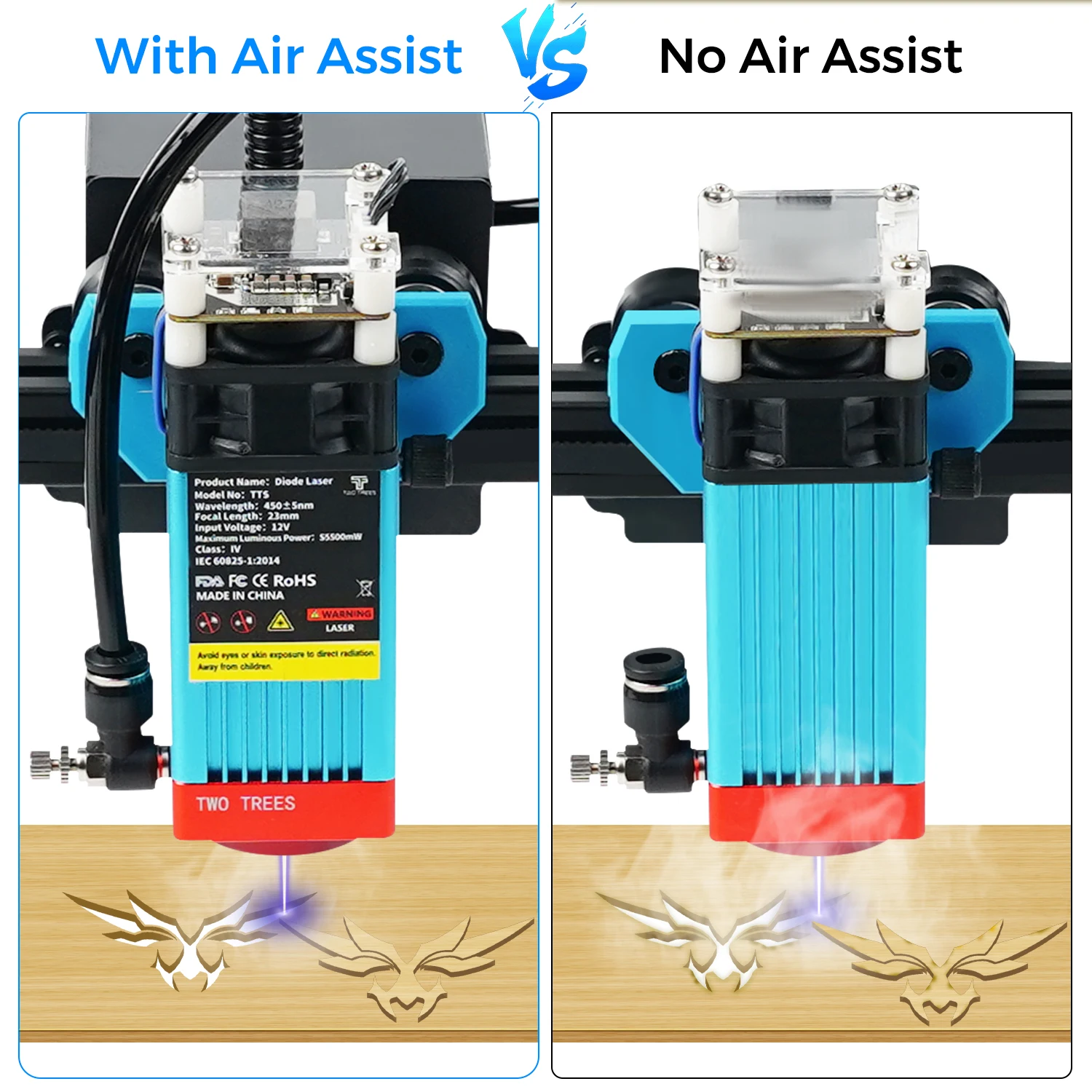 Two trees Laser Engraver Turbine Air Pump 24L/min Fan Speed 30000rpm For Laser Engraving Machine TTS-55 Atomstack A5 Pro A10 Pro