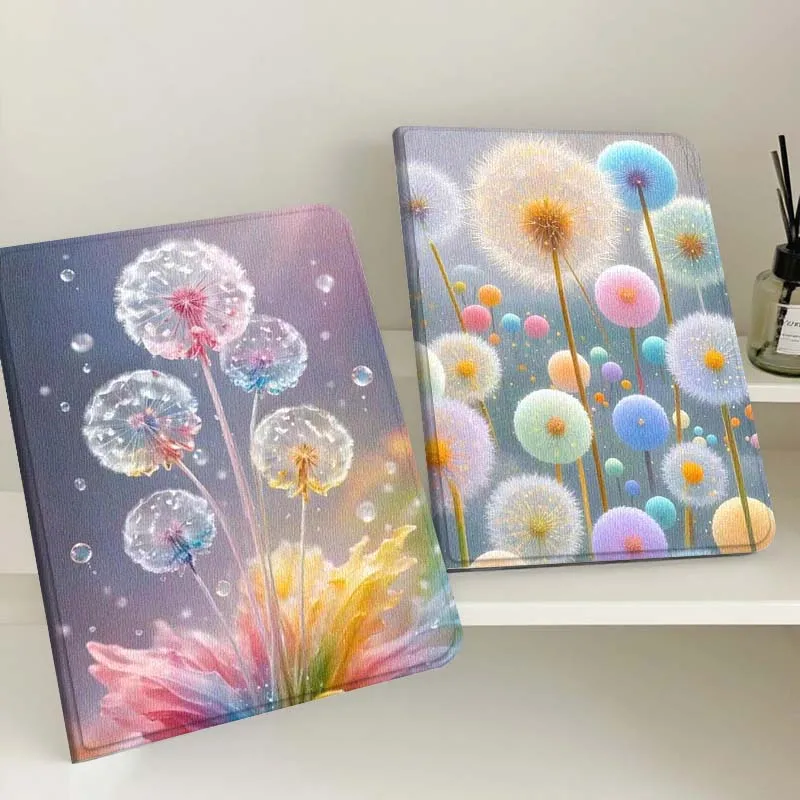 

Dandelion Art Cartoon Gift For Apple iPad Pro Air 13 2 7th 6th 2025 M2 M3 M4 M512.9 13 inch Foldable Tablet Case