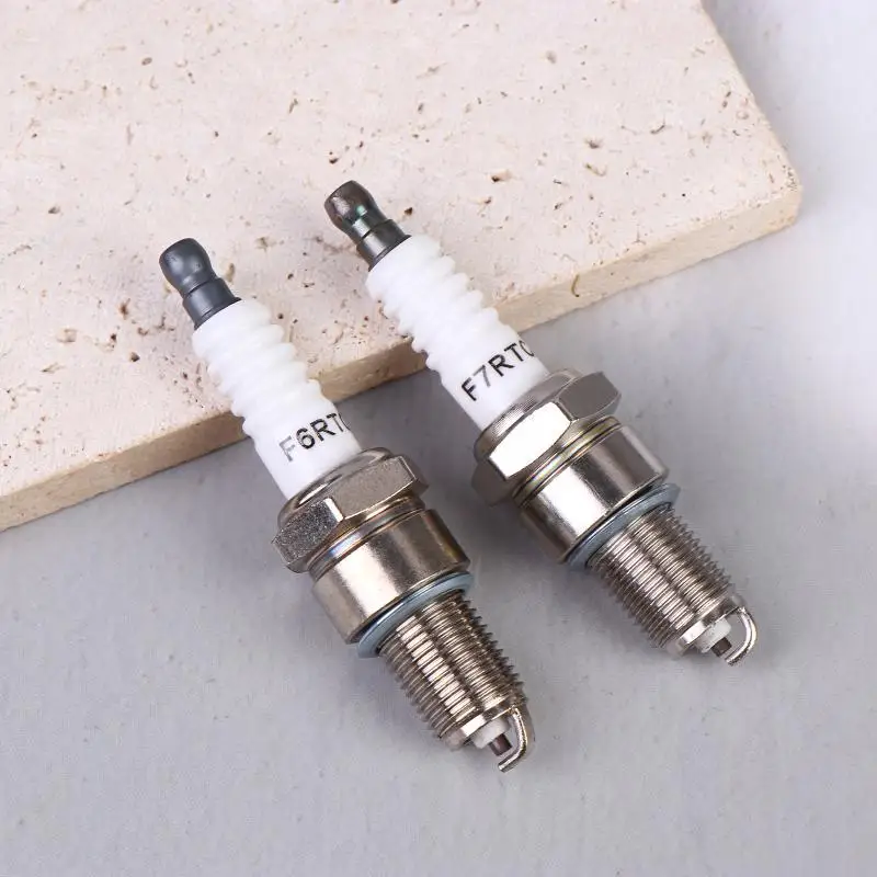 1PC Motorcycle Spark Plug F6RTC For PW50 PW80 PW60 LT50 50cc70cc 90cc 110cc 150cc ATV Quad Moped Scooter Go Kart Dirt