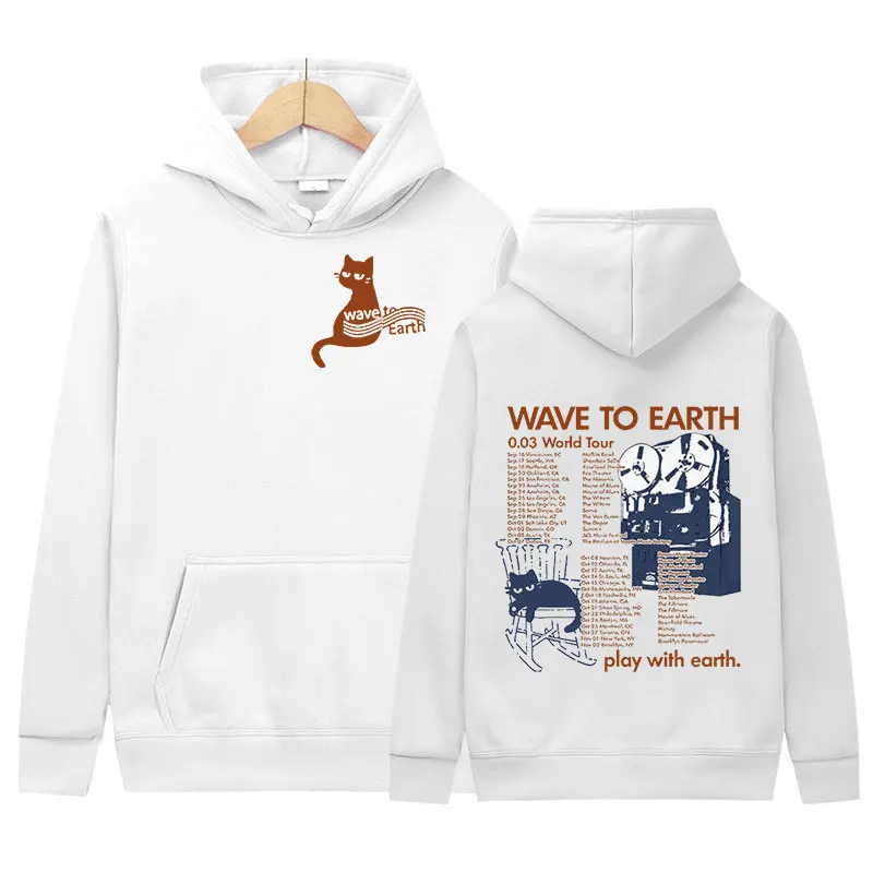 

Kpop Band Wave To Earth Cat 0.03 World Tour Hoodie Men Women Retro Fashion Pullover Sweatshirt Harajuku Clothing Oversized Hoody