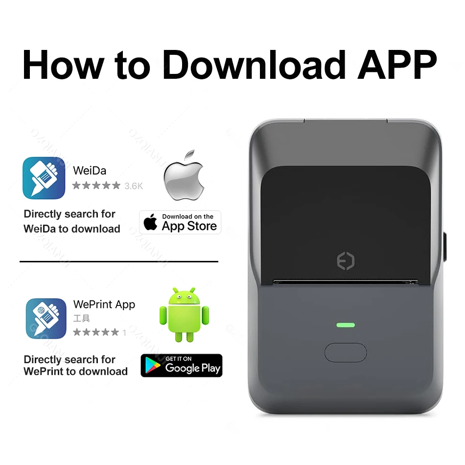 Imagem -04 - Gzqianji p7 Impressora Térmica Portátil Adequado para Pequenas Empresas Home Office Mini Máquina Etiqueta sem Fio para Smartphone