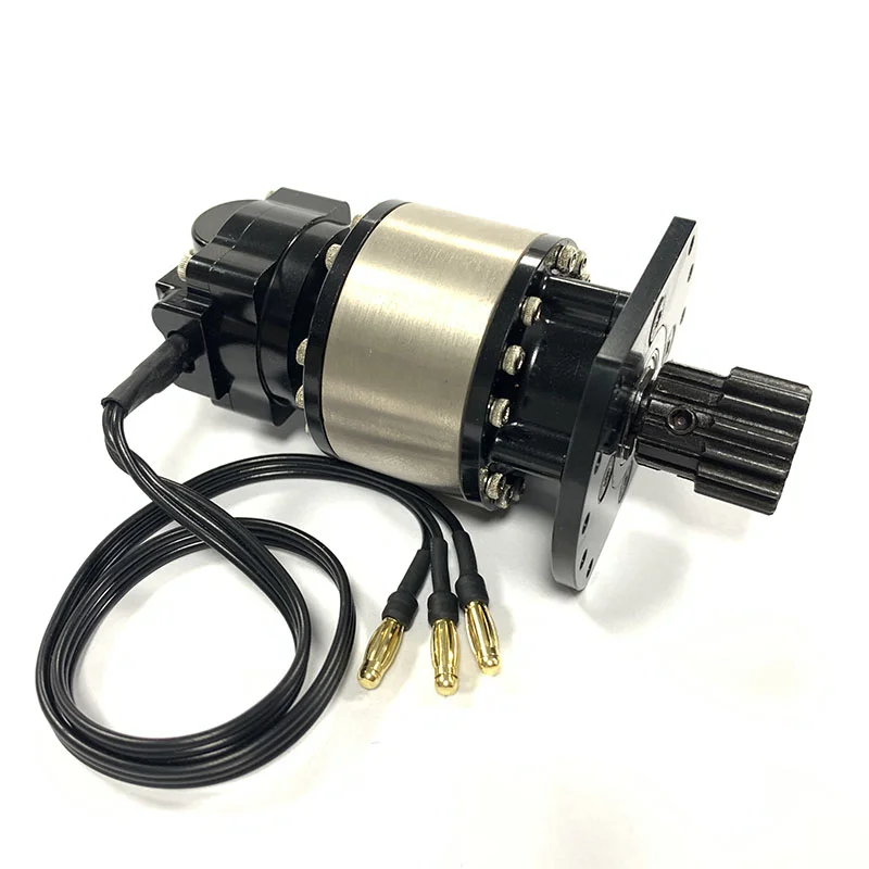RC Excavator Model 360° Rotary Motor 15 Teeth Suitable for 1/14 1/12 Hydraulic Machinery Model Accessories Rotary Motor