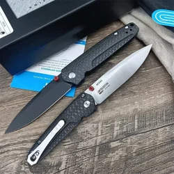 BM 485 Valet Pocket Folding Knife D2 Blade Carbon Fibre Handles Tactical Survival Hunting Knives Camping Flipper Clip EDC Tools