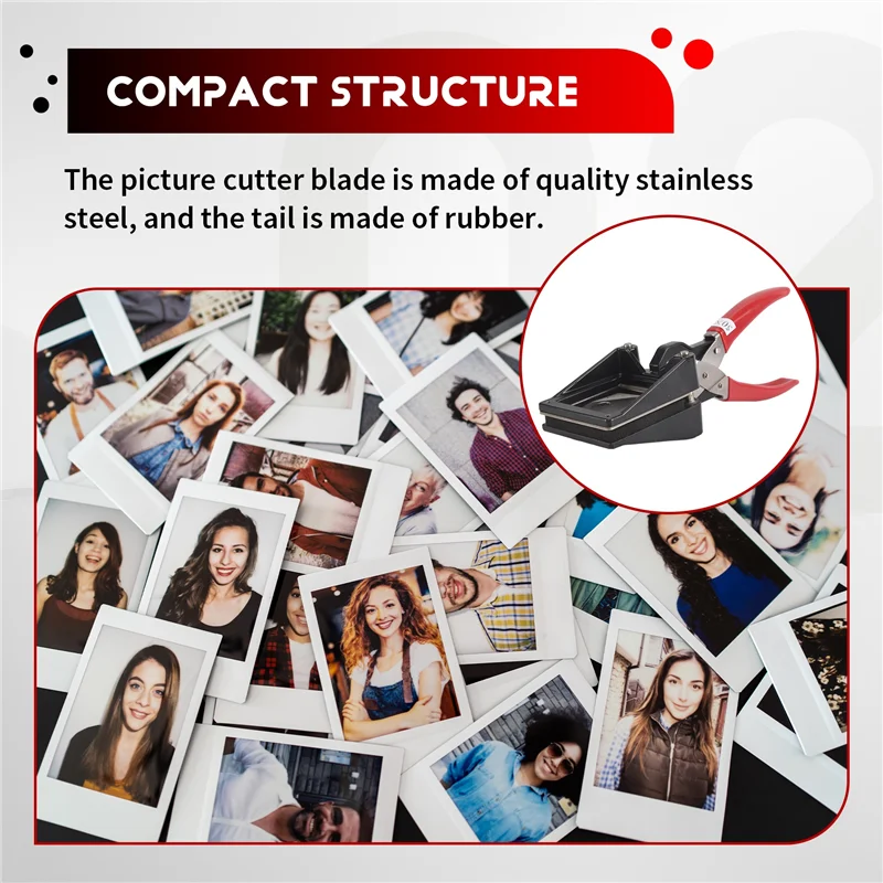 

QWE-1 PCS Ручной резак для фотопаспорта 2X2 дюйма, черный резак для фото ID, резак для фотосъемки, резак для бумаги для офисной семьи
