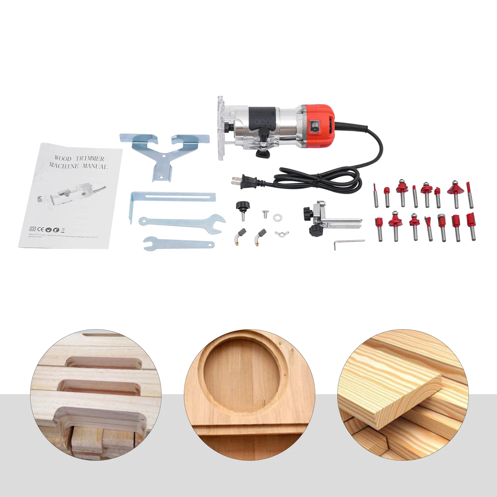 Snelheidsregulerende Plastic Trimmen Machine Hout Trimmer