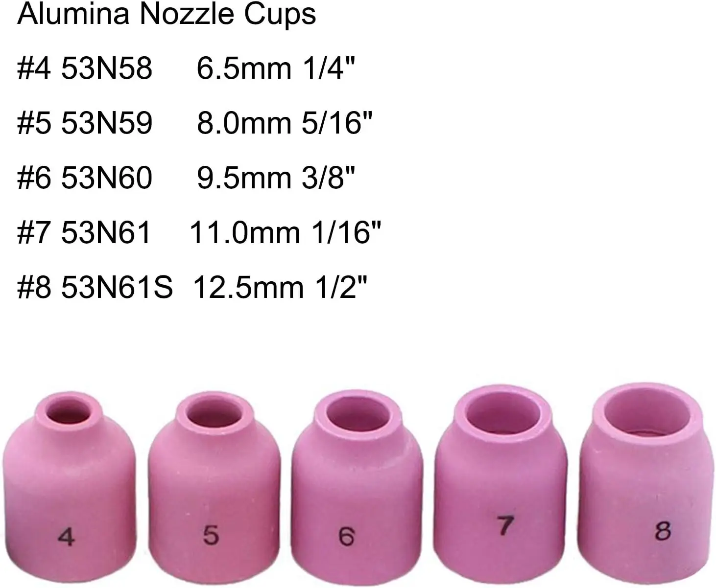 37 pieces TIG Welding Torch Gas Lens Kit accessories for DB SR WP 9 20 25 Tig welding torch with #10 cup + aluminum nozzle + chu