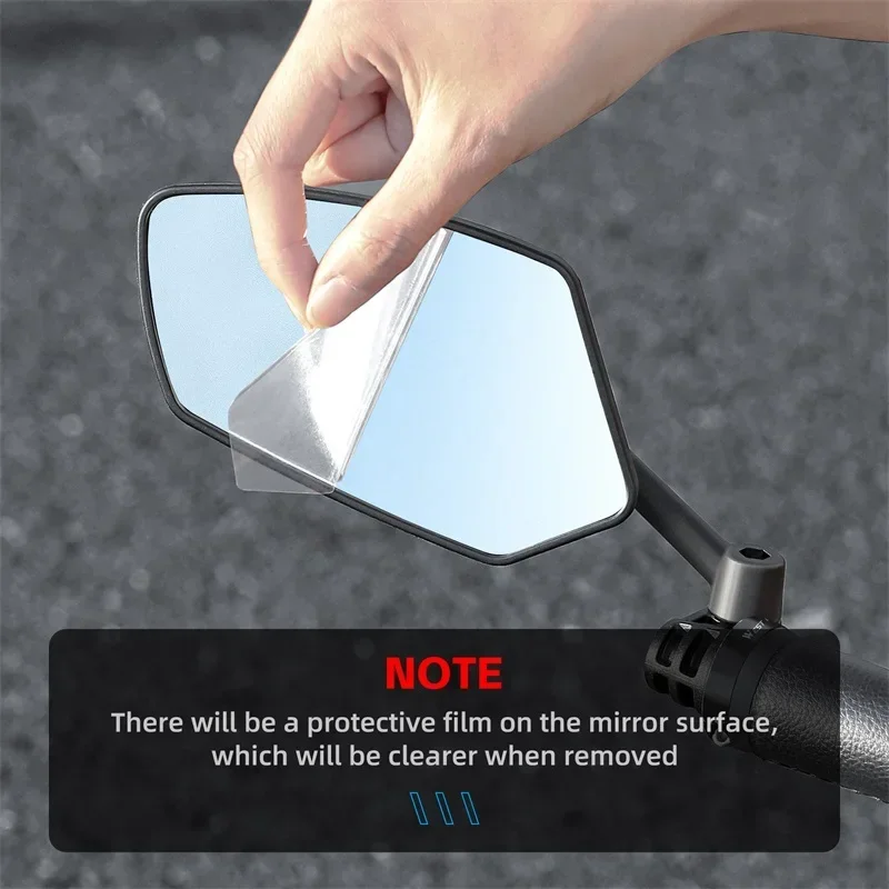 WEST BIKING Bicycle Mirror Anti Glare Handlebar End 360 Rearview Mirror Wide Angle High-Definition Bike Safety Side Mirror