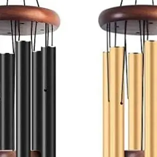 Carillons éoliens classiques en aluminium de 26 pouces, avec étiquette suspendue en bois, ferme, terrasse, jardins, balcon, couloir, décoration