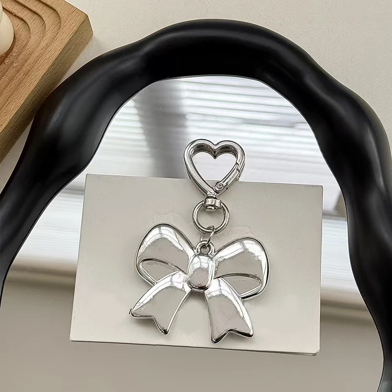 Acrylic Bow Tie Keychains Advanced Temperament Pendant Couple Friend Backpack Car Keychain for Gift