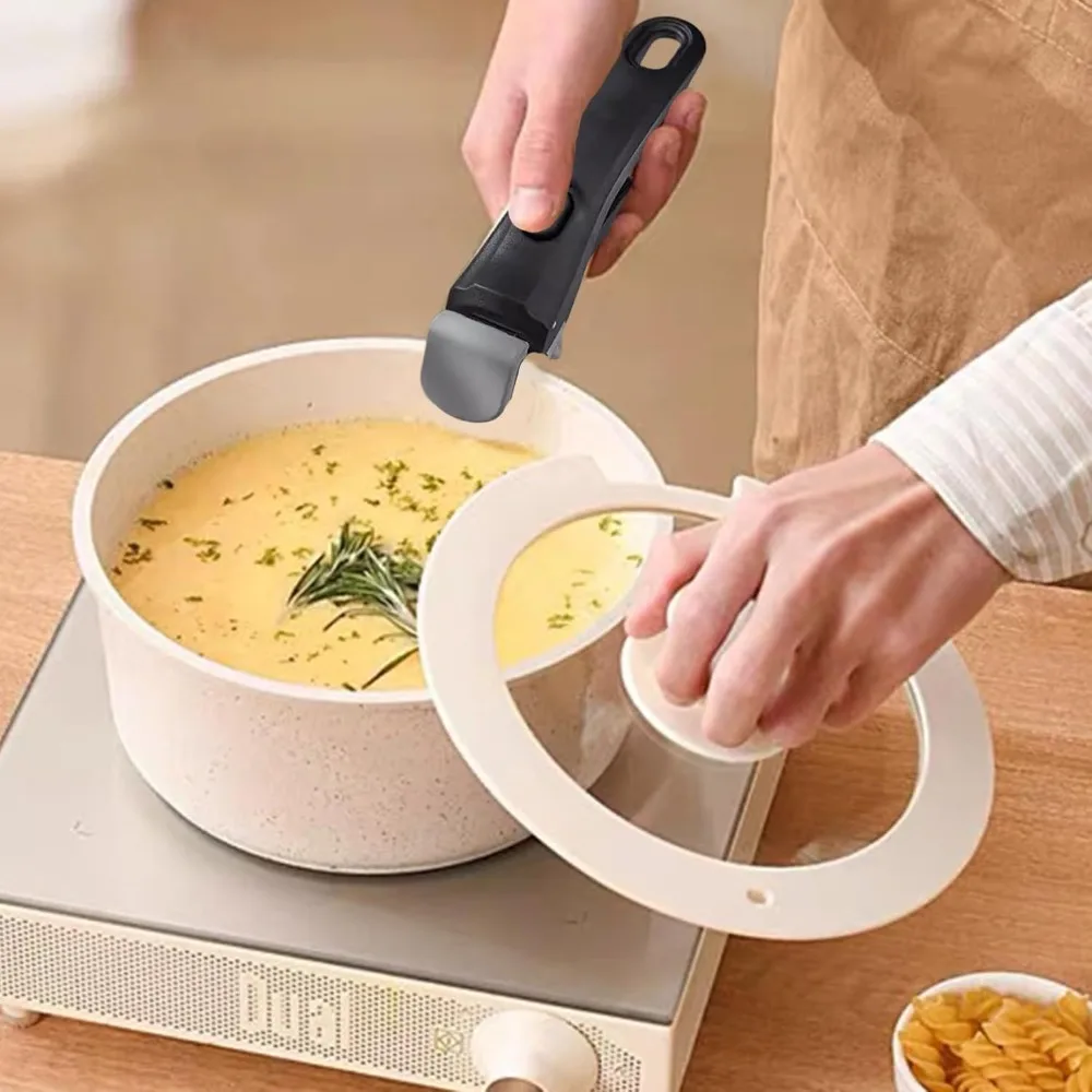 19cm Handle Cookware Set Replaceable Universal Pot Handle with Detachable Handle Suitable for Family Outdoor Camping Duo'g'n