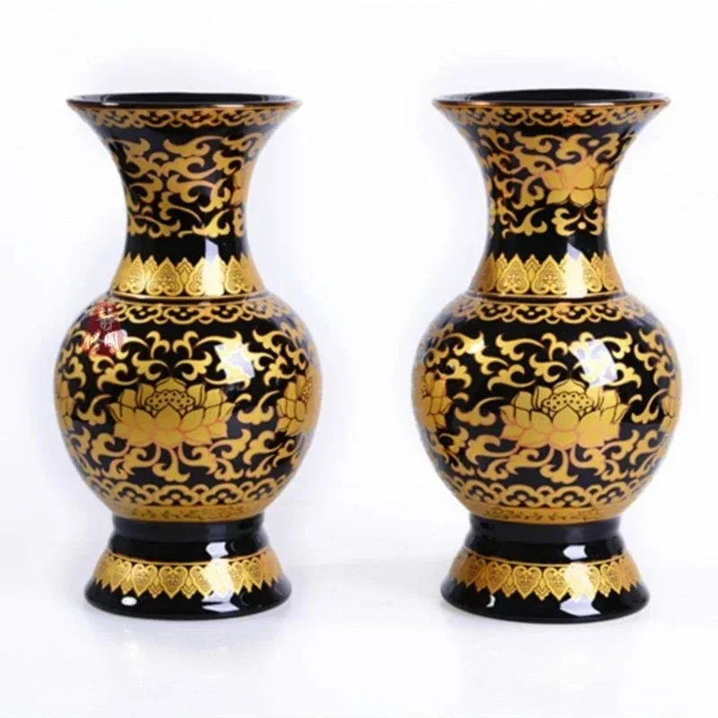 1pc ceramic vase  Buddhist temple supplies living room bedroom table temple sacrifice home decor feng shui Housewarming gift