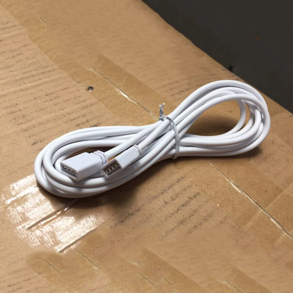 

2pcs Rgb Led Extension Cable Connector For Light Bar Link Flexible Durable Insulation, Easy Install With Controller Strip