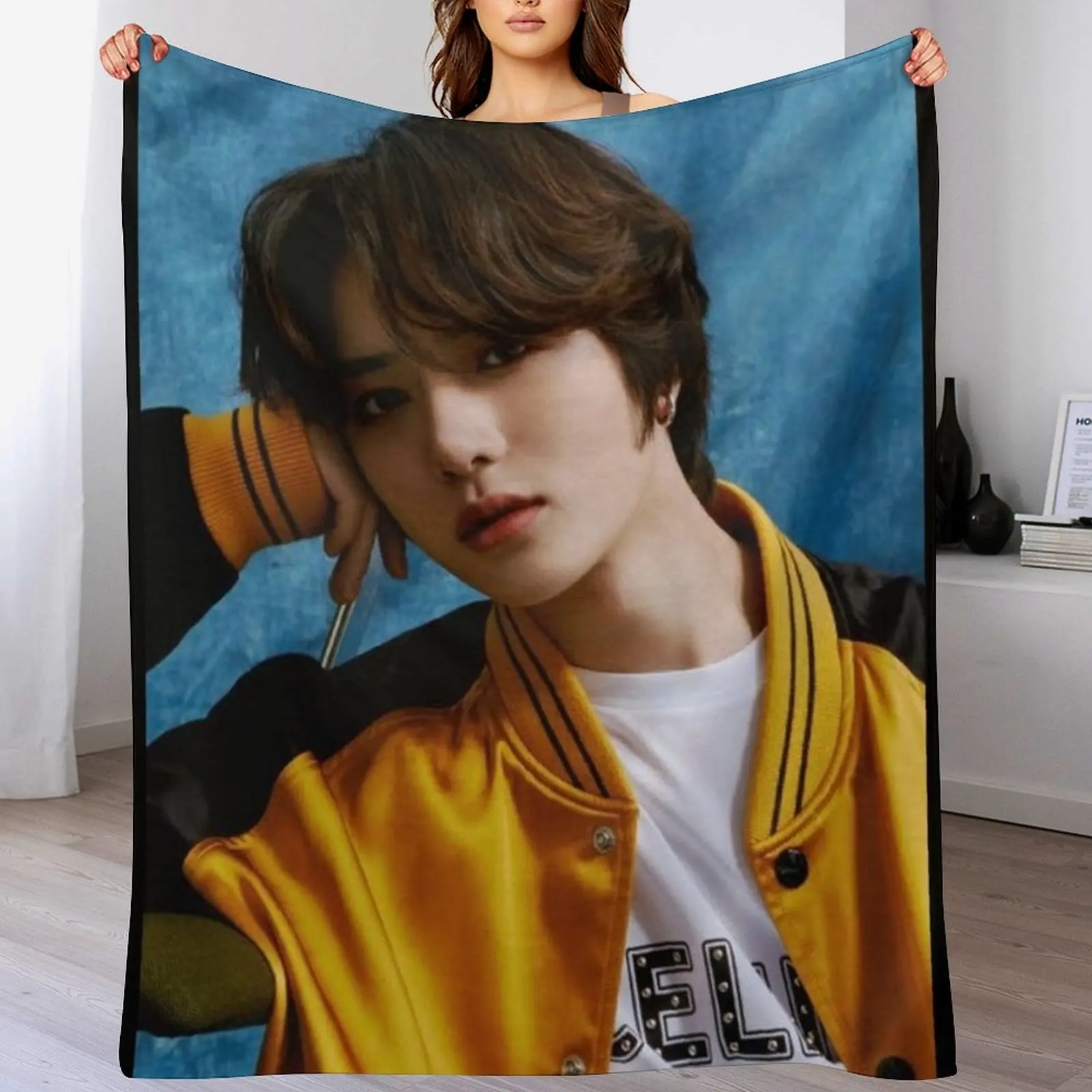 BEOMGYU-ELITE Throw Blanket Sofa Quilt Cute Blankets