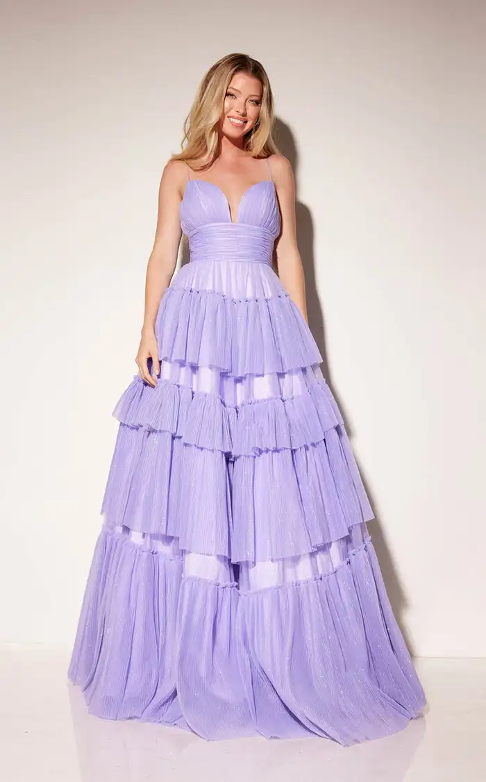 

Формальные тюлевые многоярусные плиссированные пояса по индивидуальному заказу Длинные платья на тонких бретельках Платья для особых случаев на заказ Доступны изысканные размеры