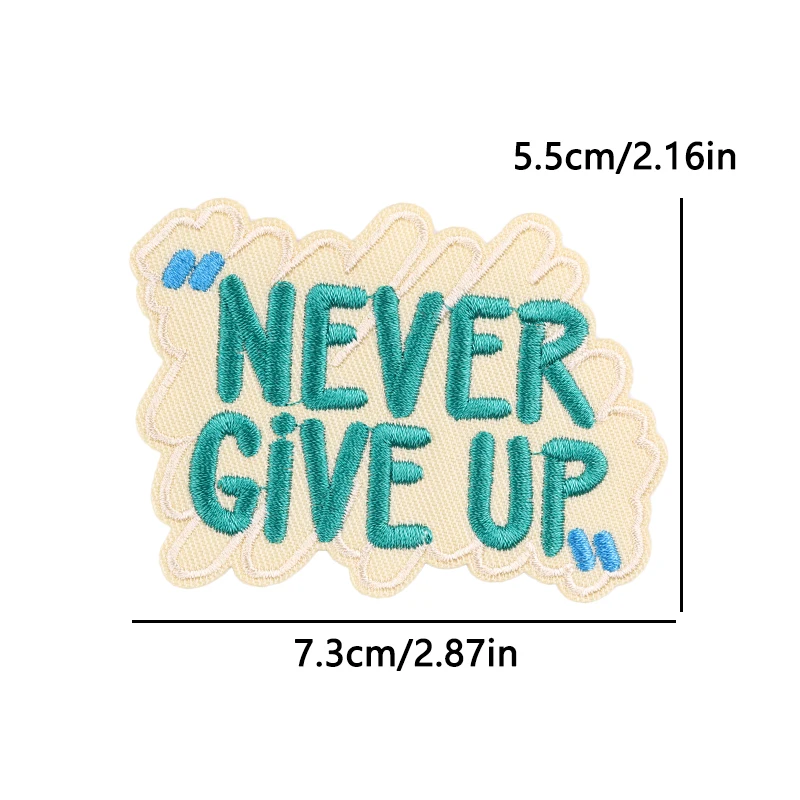 Humorous Text Patch Iron On Embroidered Patches For Clothing Thermaldhesive Patches On Clothes Stickers DIY Cartoon Badge Sewing