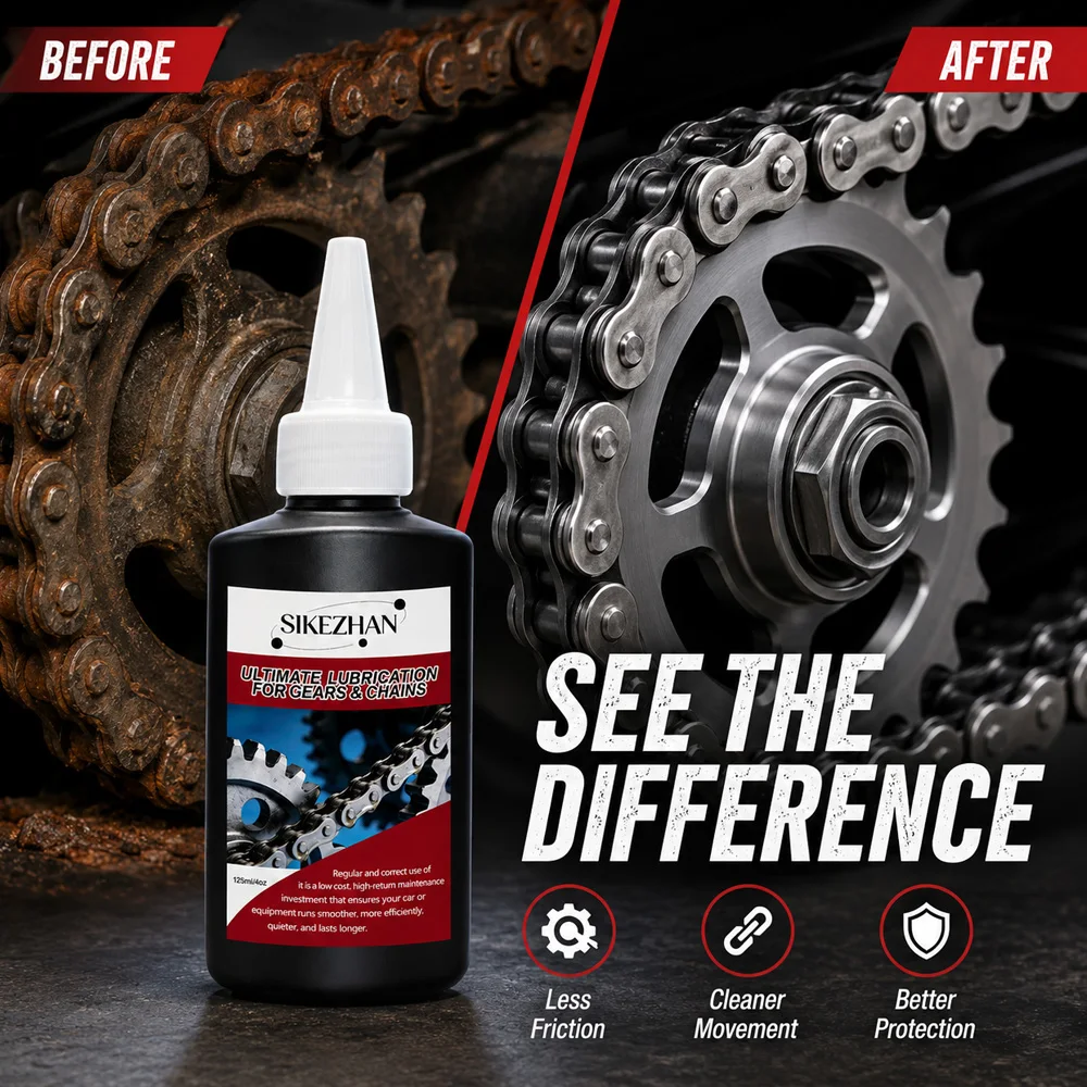Ultimate Gear Chain Lubricant 125ml Multi-Purpose Maintenance Oil for Bike Motorcycle Car Door Hinges Anti Rust Lube Fluid image 2