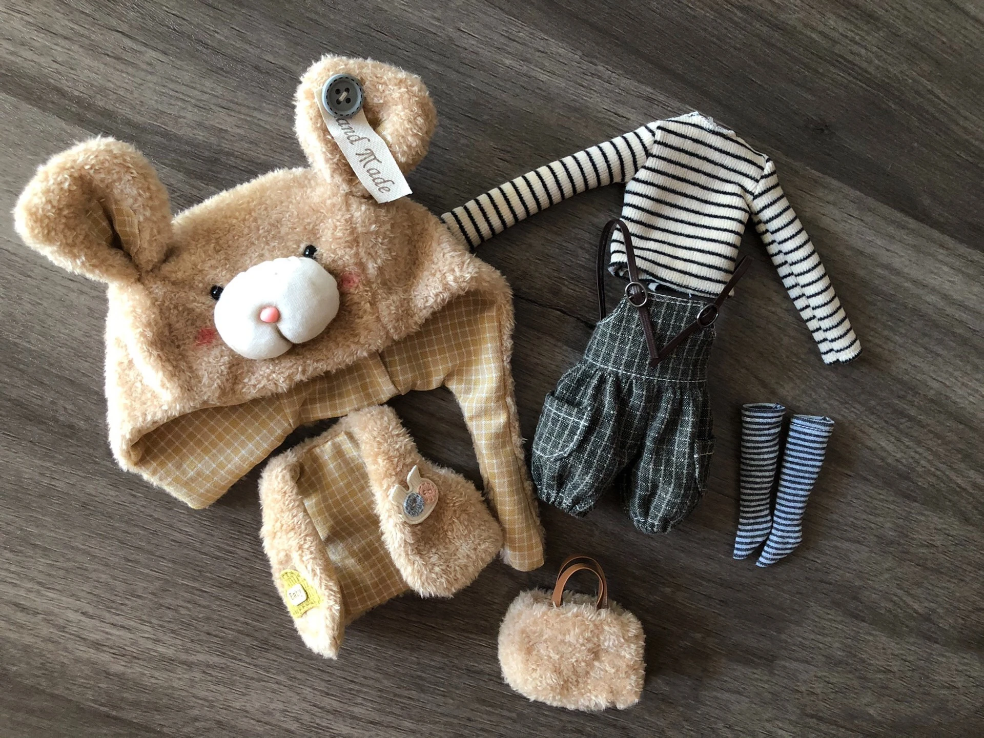 

Комплект одежды для кукол 2026 Dula: платье, юбка с медвежонком, аксессуары для кукол Blythe, Qbaby, ob24, ob22, Azone, Licca, ICY, JerryB 1/6