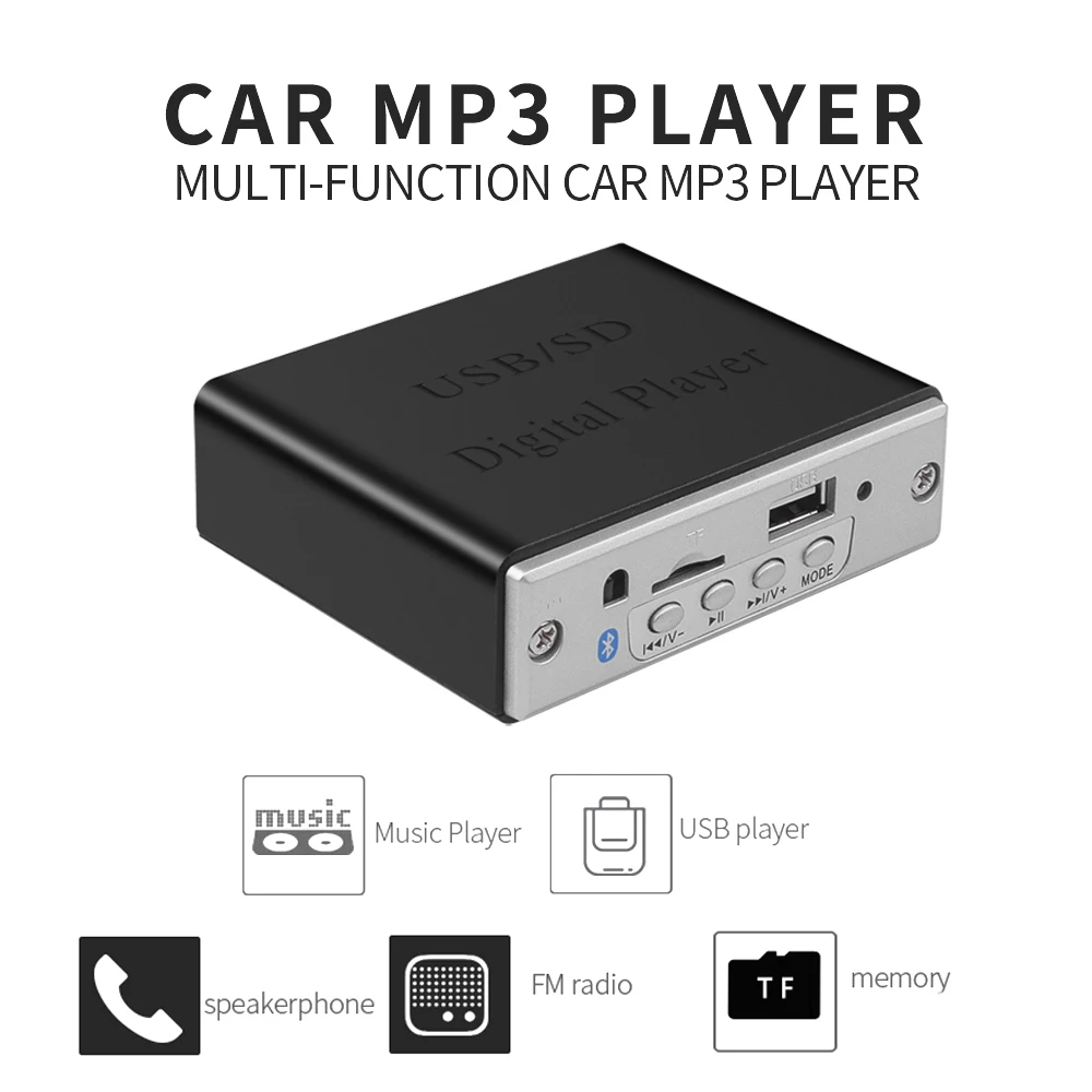 DC 12V Bluetooth Audio Decoder Board Wireless MP3 WMA Music Player Car FM Radio Module Support USB TF FM Audio Remote Control