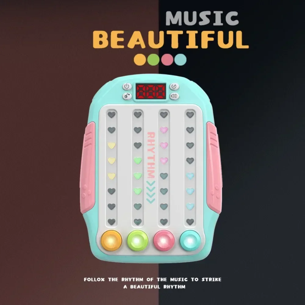 ポップイット-プッシュおよび解凍ゲームコンソール、プッシュおもちゃ、音楽パズル、リズムマスター、ハンドヘルドコンソール、ダンスマシン、レベル小道具