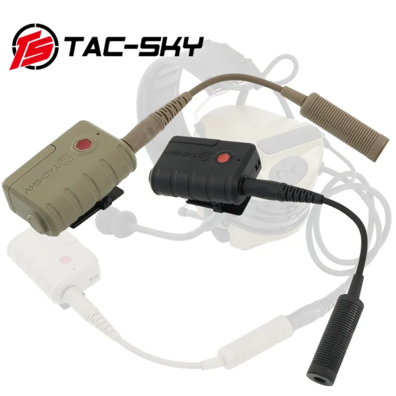 

TS TAC-SKY Tactical Headset Bluetooth PTT Adapter Compatible With EARMOR M31 M32, COMTA, SORDIN Headset