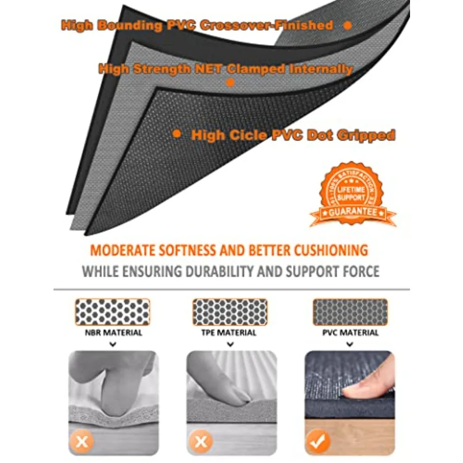 حصيرة تمرين كبيرة 8'x5'12'x6' حصيرة تمرين للمنزل سجادة رياضية ممارسة الثقيلة أرضيات الصالة الرياضية سجادة لياقة بدنية كبيرة اليوغا حصيرة القلب