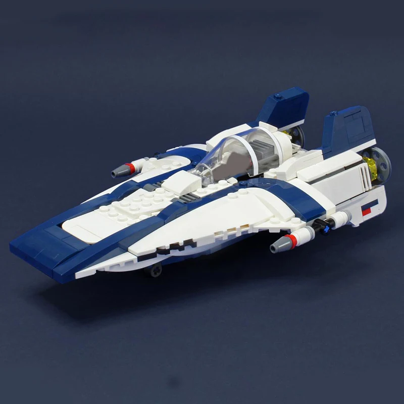 NEW 332PCS Famous star Movie MOC A-wing spacefighter model DIY creative ideas Child Toy birthday Gift Building blocks MOC-75248