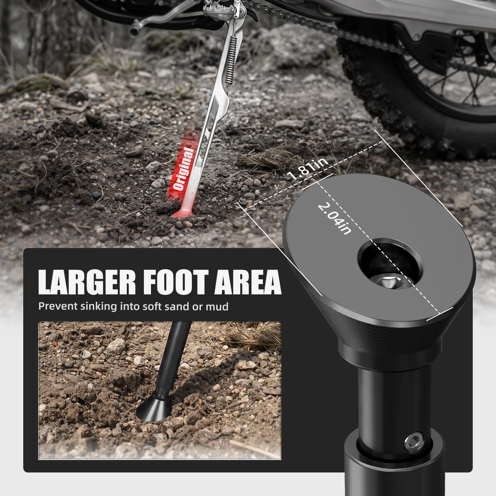 Für KTM 2024-2026 EXC 300 EXC 250 EXCF 350 Verstellbarer Seitenständer Federkit für Husqvarna TE 300 TE 250 GasGas EC 300 – Detail 3